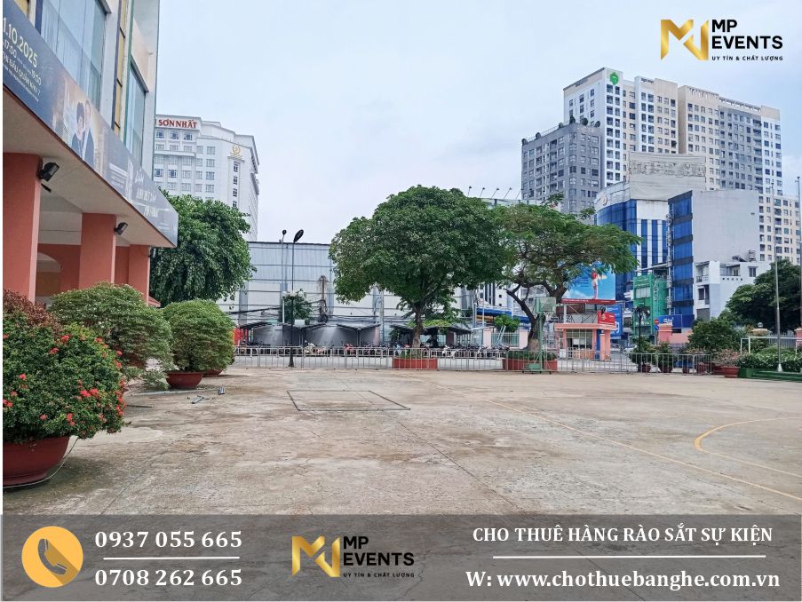 Cho thuê hàng rào chắn sự kiện