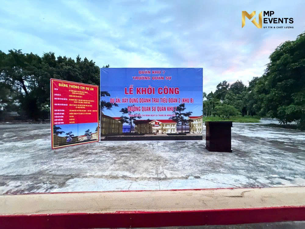 Cung cấp thiết bị tổ chức lễ khởi công tại Quận 12