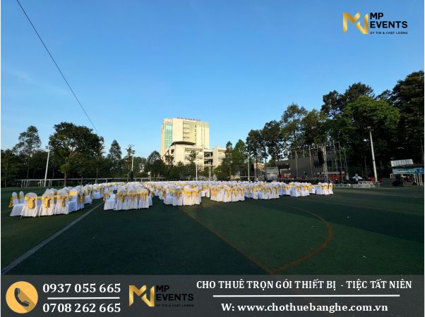 Cho thuê trọn gói thiết bị tổ chức tiệc tất niên ngoài trời tại TPHCM