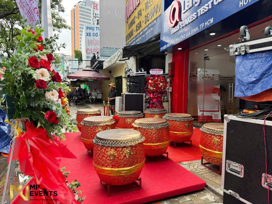 Cho thuê trống lân sự kiện khai trương tại Bình Thạnh