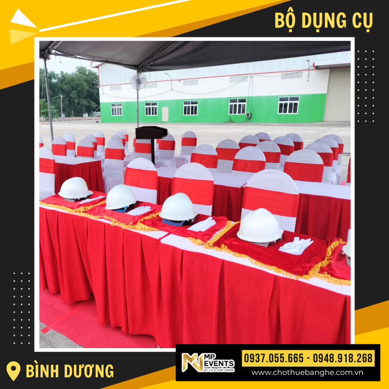 cho thuê bộ dụng cụ cho lễ khởi công tại bình dương