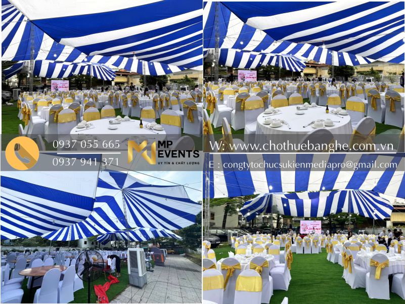Hình ảnh tổng thể các thiết bị sự kiện mà MP events đã thực hiện 