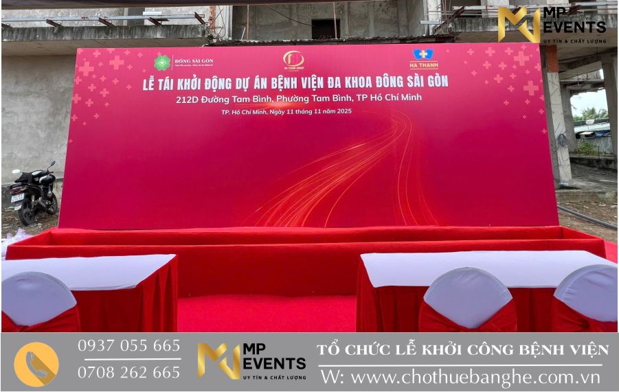 Lễ tái khỏi công Bệnh viện đa khoa Đông Sài Gòn