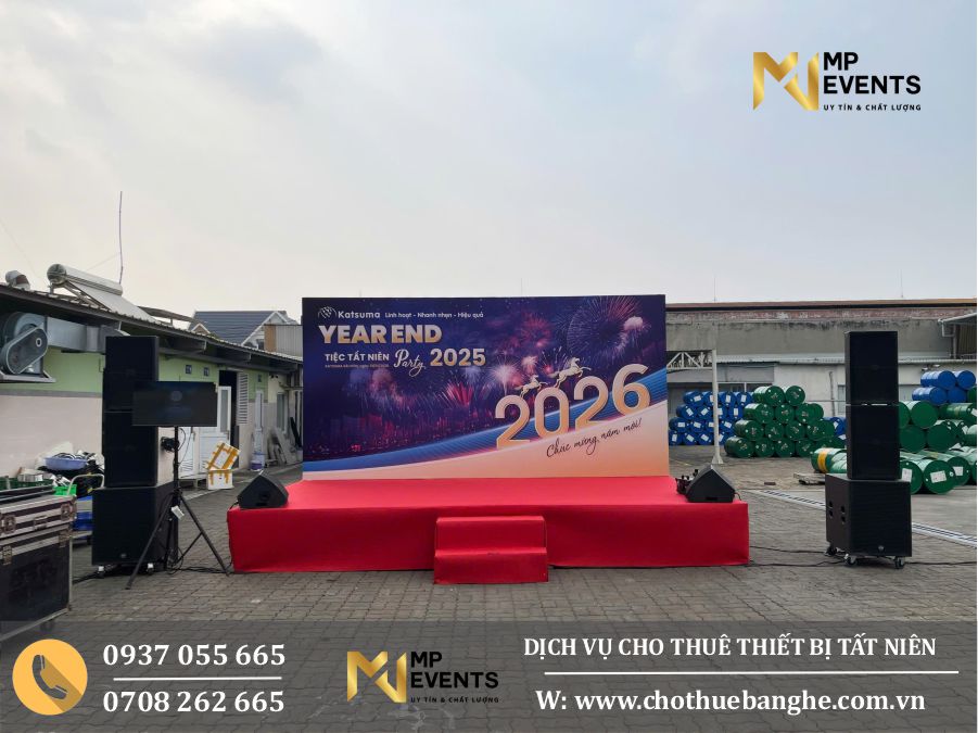 Thuê thiết bị tổ chức tiệc tất niên tại MP EVENTS
