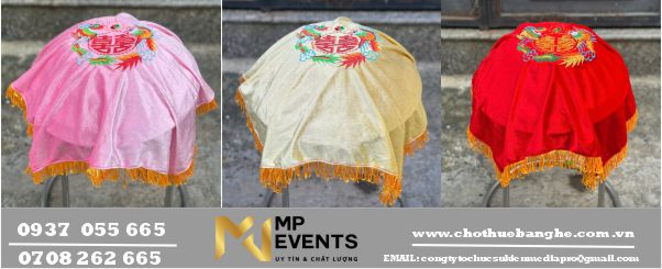 Bán khăn phủ nhung thêu rồng phụng 