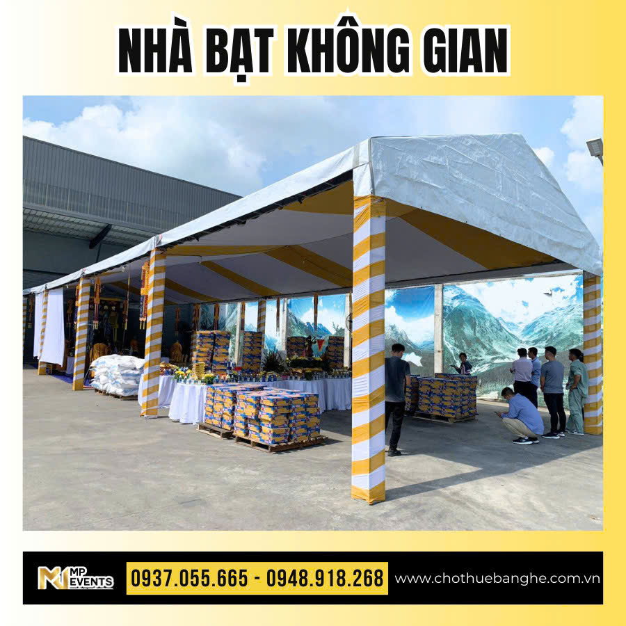 Nhà bạt không gian - bạt 2 lớp Hàn Quốc - cho sự kiện tại TP.HCM