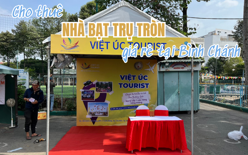 Cho thuê nhà bạt trụ tròn giá rẻ tại Bình Chánh