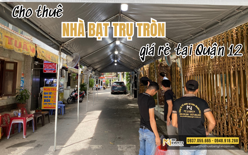 Cho thuê nhà bạt trụ tròn giá rẻ tại Quận 12