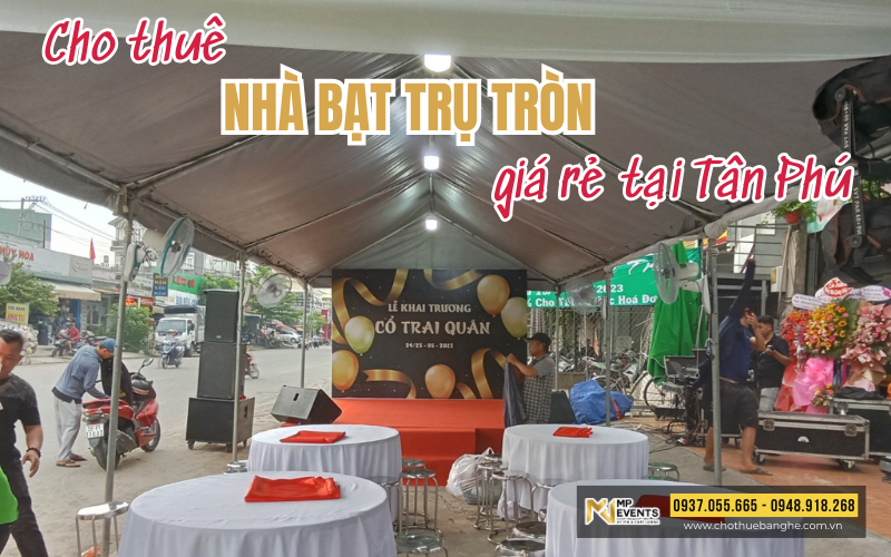 Cho thuê nhà bạt trụ tròn giá rẻ tại Tân Phú