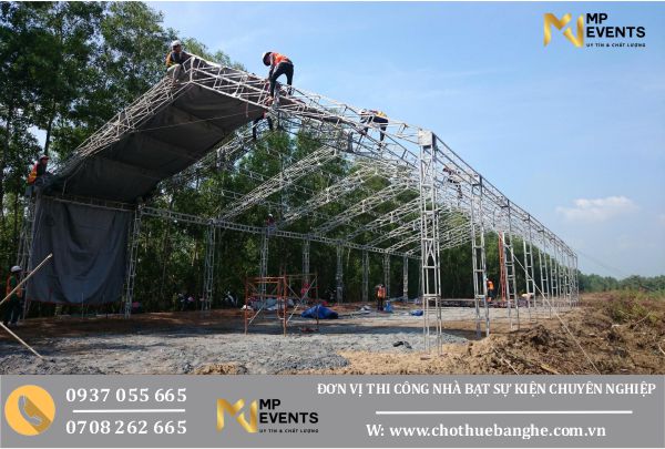 Khung sắt nhà bạt sự kiện sẽ như thế nào