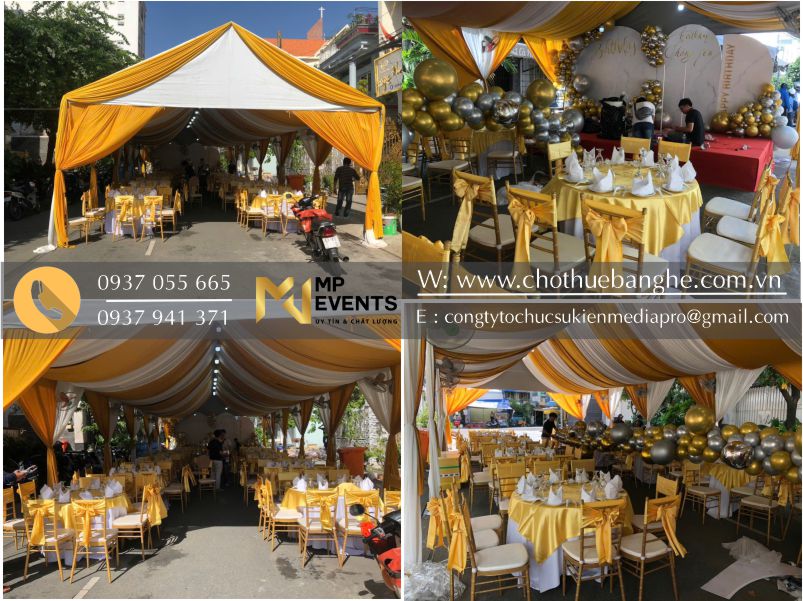 Dịch vụ ch thuê rạp che tiệc sinh nhật giá rẻ tại quận 5