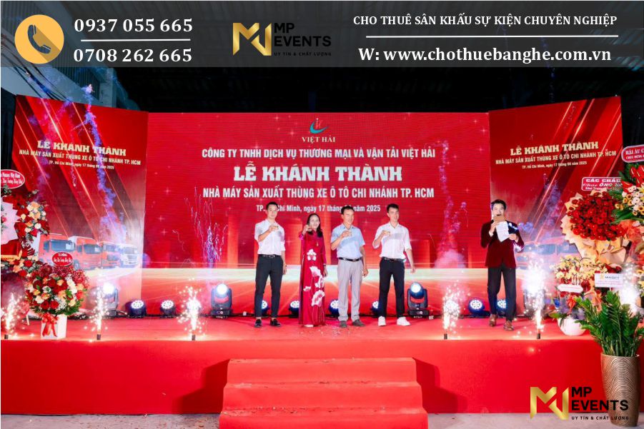 Cho thuê trọn gói thiết bị cho Lễ Khánh Thành