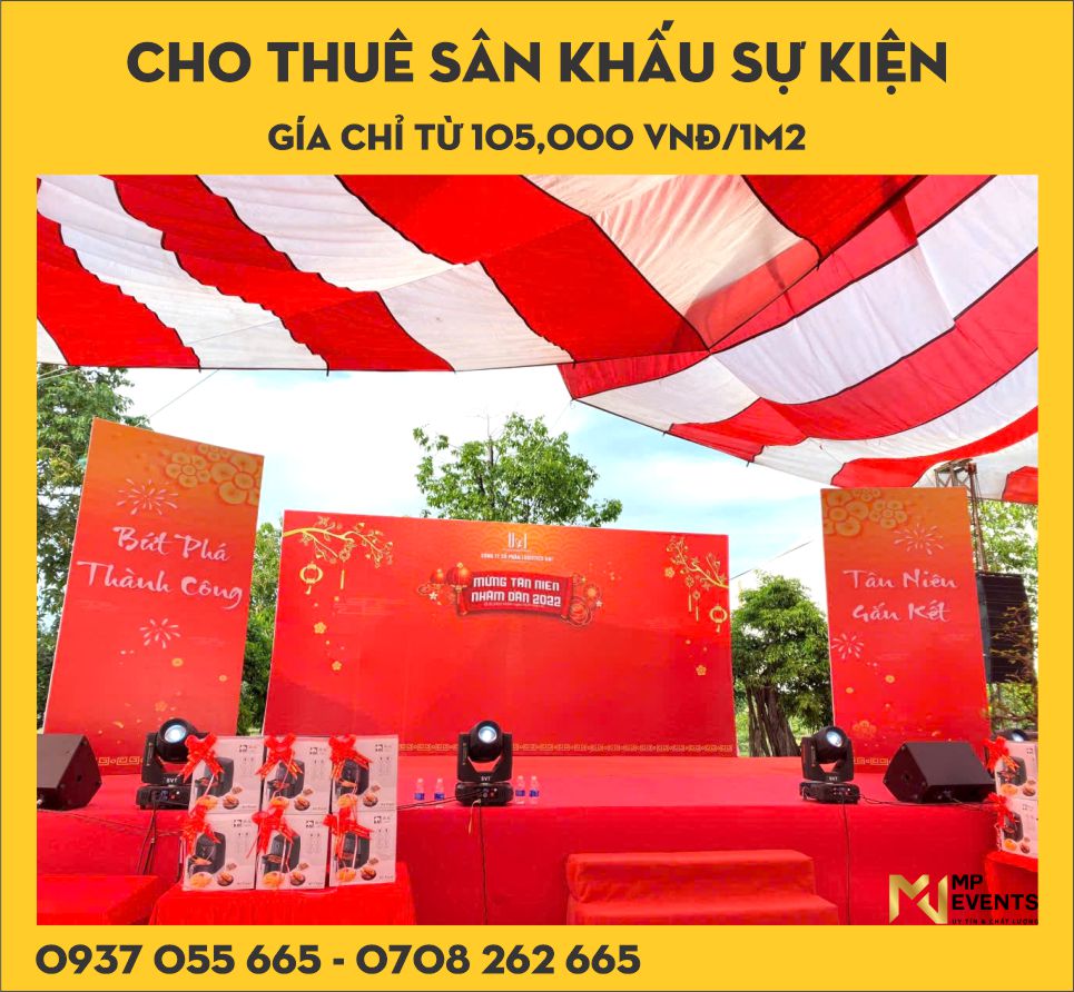 MP EVENTS cho thuê sân khấu sự kiện giá chỉ từ 105,000 vnđ/m2