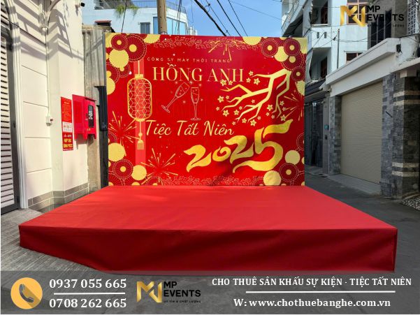Dịch vụ thi công sân khấu tiệc tất niên giá rẻ tại TPHCM