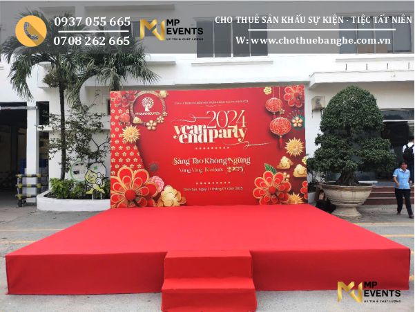 Cho thuê sân khấu - backdrop sân khấu cho tiệc tất niên công ty