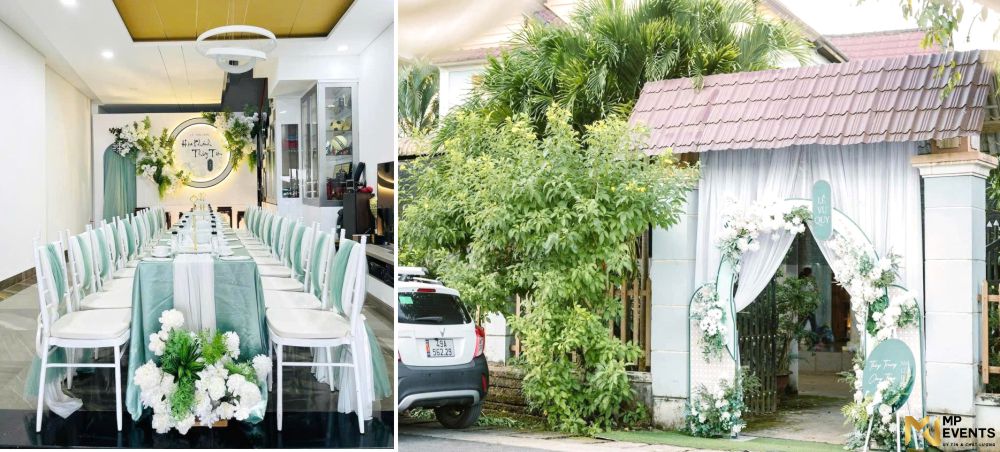 Mẫu trang trí gia tiên hoa lụa mới nhất 2026