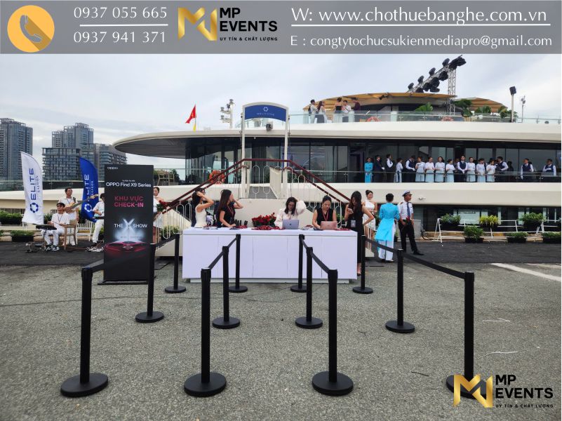 cho thuê trụ inox sự kiện giá rẻ tại TPHCM